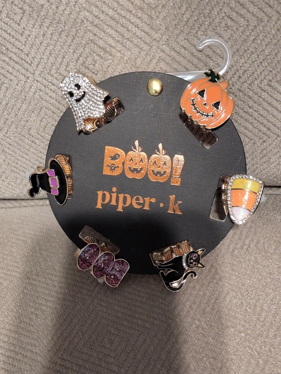 Piper K Accessories - Piper•k 6 Halloween Enamel Mini Hair Clip Set